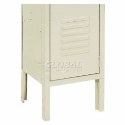 Global Industrial™ Infinity® 2-Tier 2 Door Locker, 12"Wx12"Dx36"H, Tan, Assembled -Deals Lockers Store 254123TN 09