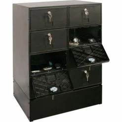 United Visual Products Optional Base For 22"W x 16"D x 6"H Black Locker -Deals Lockers Store 269154 04