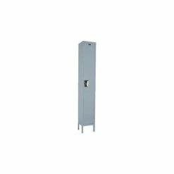 Hallowell® 1-Tier 1 Door Maintenance-Free Quiet Locker, 12"Wx15"Dx72"H, Gray, Unassembled