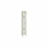 Lyon® 2-Tier 2 Door Locker, Recessed Handle, 12"W x 15"D x 36"H, Putty, Assembled -Deals Lockers Store 30033301