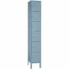 Lyon® 6-Tier 1 Door Locker, Hasp Handle, 12"W x 12"D x 12"H, Gray, Unassembled -Deals Lockers Store 30033376