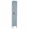 Hallowell® 1-Tier 1 Door Maintenance-Free Quiet Locker, 18"Wx18"Dx72"H, Dark Gray, Assembled -Deals Lockers Store 30033586