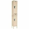 Hallowell® 2-Tier 2 Door Maintenance-Free Quiet Locker, 12"Wx12"Dx36"H, Tan, Assembled 2 Hallowell® 2-Tier 2 Door Maintenance-Free Quiet Locker, 12"Wx12"Dx36"H, Tan, Assembled -Deals Lockers Store 30033590
