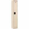 Tennsco® 1-Tier 1 Door Locker, Recessed Handle, 12"W x 18"D x 72"H, Sand, Assembled -Deals Lockers Store 30050313
