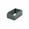 Tennsco Closed Locker Base CLB-1215-MGY - For 12"W X 15"D Locker No Legs 1 Wide, Medium Grey -Deals Lockers Store 30050371