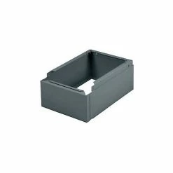 Tennsco Closed Locker Base CLB-1215-MGY - For 12"W X 15"D Locker No Legs 1 Wide, Medium Grey