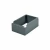 Tennsco Closed Locker Base CLB-1218-MGY - For 12"W X 18"D Locker No Legs 1 Wide, Medium Gray -Deals Lockers Store 30050373