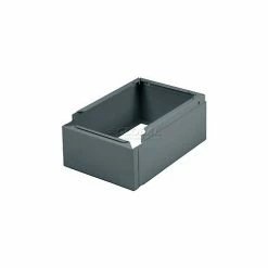 Tennsco Closed Locker Base CLB-1218-MGY - For 12"W X 18"D Locker No Legs 1 Wide, Medium Gray