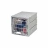 Remco Plastics 6-Tier Box Plastic Locker With Clear Door, 12"W x 15"D x 12"H, Gray, Assembled