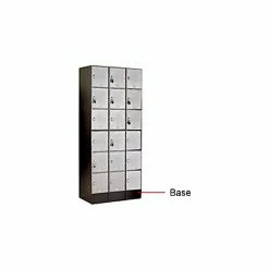United Visual Products 6" Black Steel Base For Modular Locker