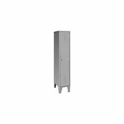 Global Industrial™ 1-Tier 1 Door Locker, 18"W x 18"D x 72"H, Gray, All-Welded