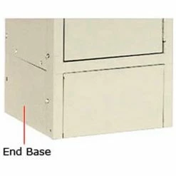 Tennsco Steel Locker End Base EB-12-SND - For 12"D Locker With 6"H Legs Sand