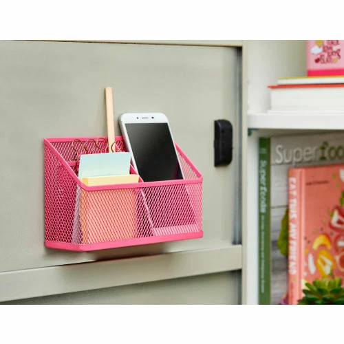 LockerMate It's Academic Magnetic Pencil Holder, Pink 6 LockerMate It's Academic Magnetic Pencil Holder, Pink - Image 4