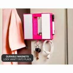 LockerMate Magnetic Locker Mirror Kit, Pink -Deals Lockers Store 33085593 4