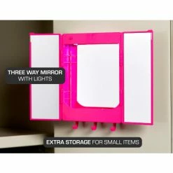 LockerMate Magnetic Locker Mirror Kit, Pink -Deals Lockers Store 33085593 5
