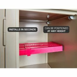 LockerMate Adjust-A-Shelf School Locker Shelf, Pink 9 LockerMate Adjust-A-Shelf School Locker Shelf, Pink -Deals Lockers Store 33085684 3