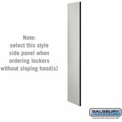 Side Panel 33333 - for 18"D Designer Wood Locker without Sloping Hood Gray