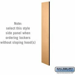 Side Panel 33333 - for 18"D Designer Wood Locker without Sloping Hood Maple