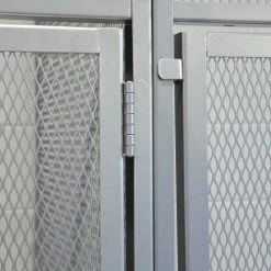 Hallowell Single Tier Bulk Tenant Storage Locker, 48"Wx60"Dx90"H, Dark Gray, Unassembled -Deals Lockers Store 442657 03 8