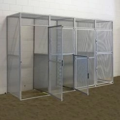 Hallowell Single Tier Bulk Tenant Storage Locker, 36"Wx48"Dx90"H, Dark Gray, Unassembled 28 Hallowell Single Tier Bulk Tenant Storage Locker, 36"Wx48"Dx90"H, Dark Gray, Unassembled -Deals Lockers Store 442657 06 12