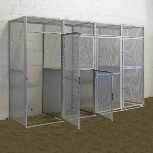 Hallowell Single Tier Bulk Tenant Storage Locker, 36"Wx48"Dx90"H, Dark Gray, Unassembled 9 Hallowell Single Tier Bulk Tenant Storage Locker, 36"Wx48"Dx90"H, Dark Gray, Unassembled - Image 7