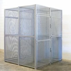 Hallowell BSL364890-R-2A-HG Bulk Tenant Storage Locker Double Tier Add-On 36x48x45 - Dark Gray -Deals Lockers Store 442657 08 9