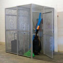 Hallowell BSL484890-R-1A-HG Bulk Tenant Storage Locker Single Tier Add-On 48x48x90 - Dark Gray -Deals Lockers Store 442657 10 2