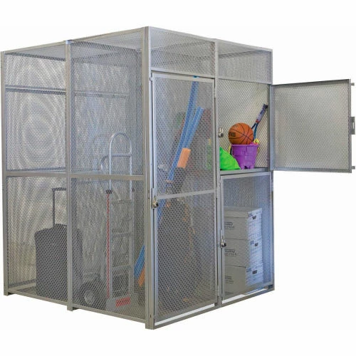 Hallowell Single Tier Bulk Tenant Storage Locker, 36"Wx48"Dx90"H, Dark Gray, Unassembled 14 Hallowell Single Tier Bulk Tenant Storage Locker, 36"Wx48"Dx90"H, Dark Gray, Unassembled - Image 12