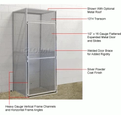 Hallowell Single Tier Bulk Tenant Storage Locker, 36"Wx36"Dx90"H, Dark Gray, Unassembled 37 Hallowell Single Tier Bulk Tenant Storage Locker, 36"Wx36"Dx90"H, Dark Gray, Unassembled -Deals Lockers Store 442657 1wco