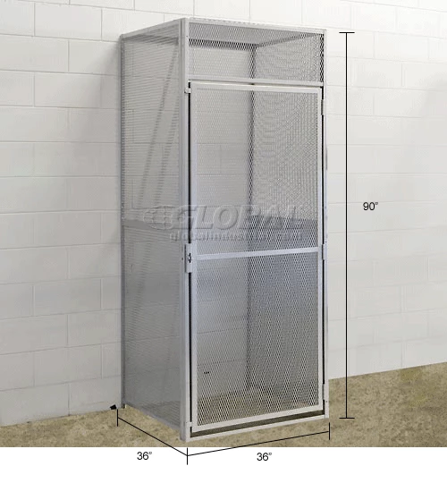 Hallowell Single Tier Bulk Tenant Storage Locker, 36"Wx36"Dx90"H, Dark Gray, Unassembled 22 Hallowell Single Tier Bulk Tenant Storage Locker, 36"Wx36"Dx90"H, Dark Gray, Unassembled - Image 20