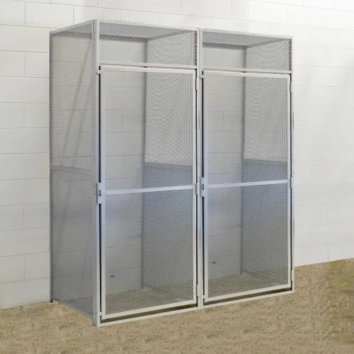 Hallowell Single Tier Bulk Tenant Storage Locker, 36"Wx48"Dx90"H, Dark Gray, Unassembled 4 Hallowell Single Tier Bulk Tenant Storage Locker, 36"Wx48"Dx90"H, Dark Gray, Unassembled - Image 2