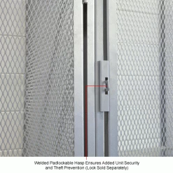 Hallowell BSL363690-R-2A-HG Bulk Tenant Storage Locker Double Tier Add-On 36x36x45 - Dark Gray -Deals Lockers Store 442670IN 2wco