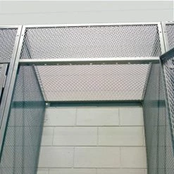 Hallowell BSL484890-R-1A-HG Bulk Tenant Storage Locker Single Tier Add-On 48x48x90 - Dark Gray -Deals Lockers Store 442681 2