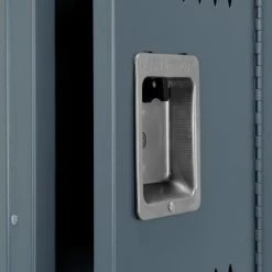 Global Industrial™ Infinity® 2-Tier 2 Door Ventilated Locker, 12"Wx12"Dx36"H, Assembled -Deals Lockers Store 493146GY 11
