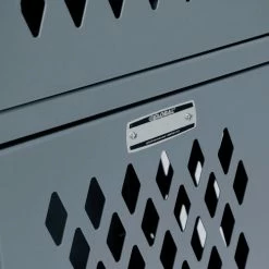 Global Industrial™ Infinity® 2-Tier 2 Door Ventilated Locker, 12"Wx12"Dx36"H, Assembled -Deals Lockers Store 493146GY 17