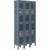 Global Industrial™ Infinity® 2-Tier 6 Door Ventilated Locker, 12"Wx12"Dx36"H, Unassembled -Deals Lockers Store 493149GY