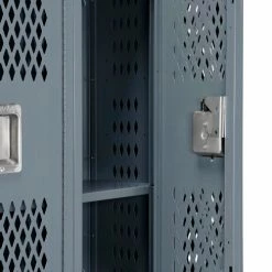 Global Industrial™ Infinity® 2-Tier 6 Door Ventilated Locker, 12"Wx15"Dx36"H, Unassembled -Deals Lockers Store 493149GY 10 2