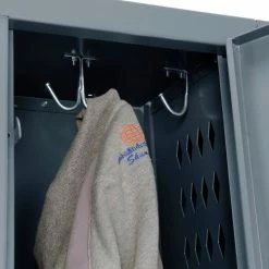 Global Industrial™ Infinity® 2-Tier 6 Door Ventilated Locker, 12"Wx15"Dx36"H, Unassembled -Deals Lockers Store 493149GY 21 2