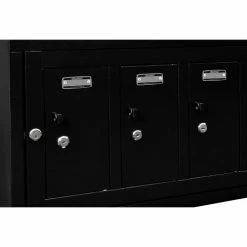 Global Industrial™ 4-Door Device Locker With Key Lock, 28-1/2"W x 11-1/4"D x 15-5/8"H, Black -Deals Lockers Store 493329BK 14