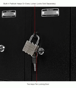 Global Industrial™ 4-Door Device Locker With Key Lock, 28-1/2"W x 11-1/4"D x 15-5/8"H, Black -Deals Lockers Store 493329BK 3wco