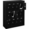 Global Industrial™ 12-Door Device Locker With Key Lock, 28-1/2"W x 11-1/4"D x 38"H, Black -Deals Lockers Store 493331BK