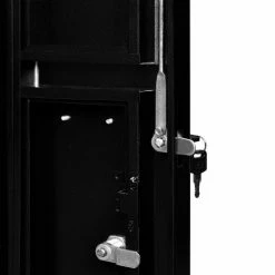 Global Industrial™ 12-Door Device Locker With Key Lock, 28-1/2"W x 11-1/4"D x 38"H, Black -Deals Lockers Store 493331BK 16