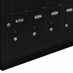 Global Industrial™ 12-Door Device Locker With Key Lock, 28-1/2"W x 11-1/4"D x 38"H, Black -Deals Lockers Store 493331BK 17