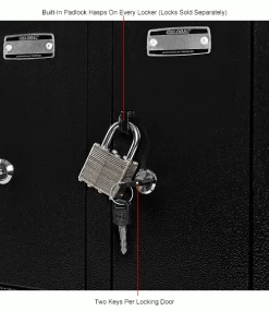 Global Industrial™ 12-Door Device Locker With Key Lock, 28-1/2"W x 11-1/4"D x 38"H, Black -Deals Lockers Store 493331BK 3wco