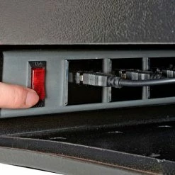 Global Industrial™ 8-Door Charging Locker With Key Lock, 28-1/2"W x 11-1/4"D x 28-1/2"H, Black -Deals Lockers Store 493361BK 15