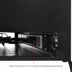 Global Industrial™ 8-Door Charging Locker With Key Lock, 28-1/2"W x 11-1/4"D x 28-1/2"H, Black -Deals Lockers Store 493361BK 4wco