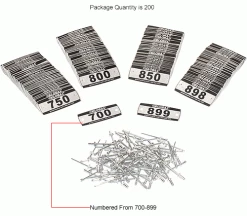 Global Industrial™ Locker Number Plate Kit, Numbered 700-899, 200/Pack -Deals Lockers Store 493411BIN 2wco