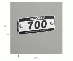 Global Industrial™ Locker Number Plate Kit, Numbered 700-899, 200/Pack -Deals Lockers Store 493411BIN dim