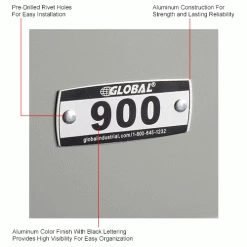 Global Industrial™ Locker Number Plate Kit, Numbered 900-1099, 200/Pack -Deals Lockers Store 493411CIN 1wco