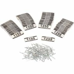 Global Industrial Locker Number Plate Kit, Numbered 1100-1299, 200/Pack
